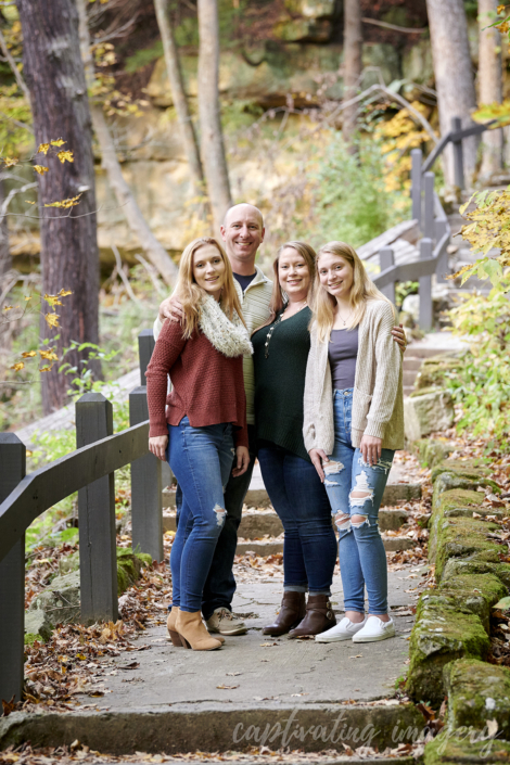 family portrait on a hike