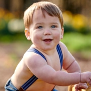 close up of smiling boy