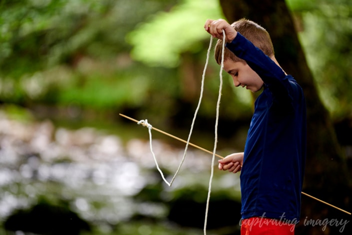 boy with fishing rod