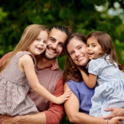 Family smiling