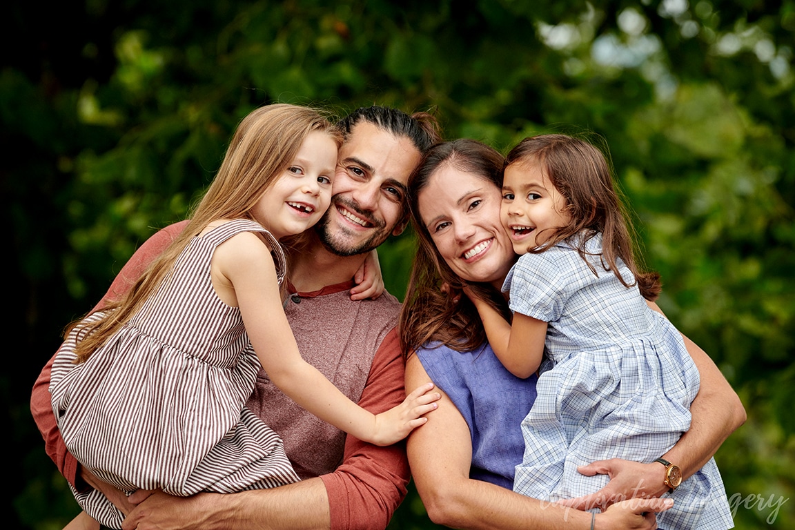 Family smiling