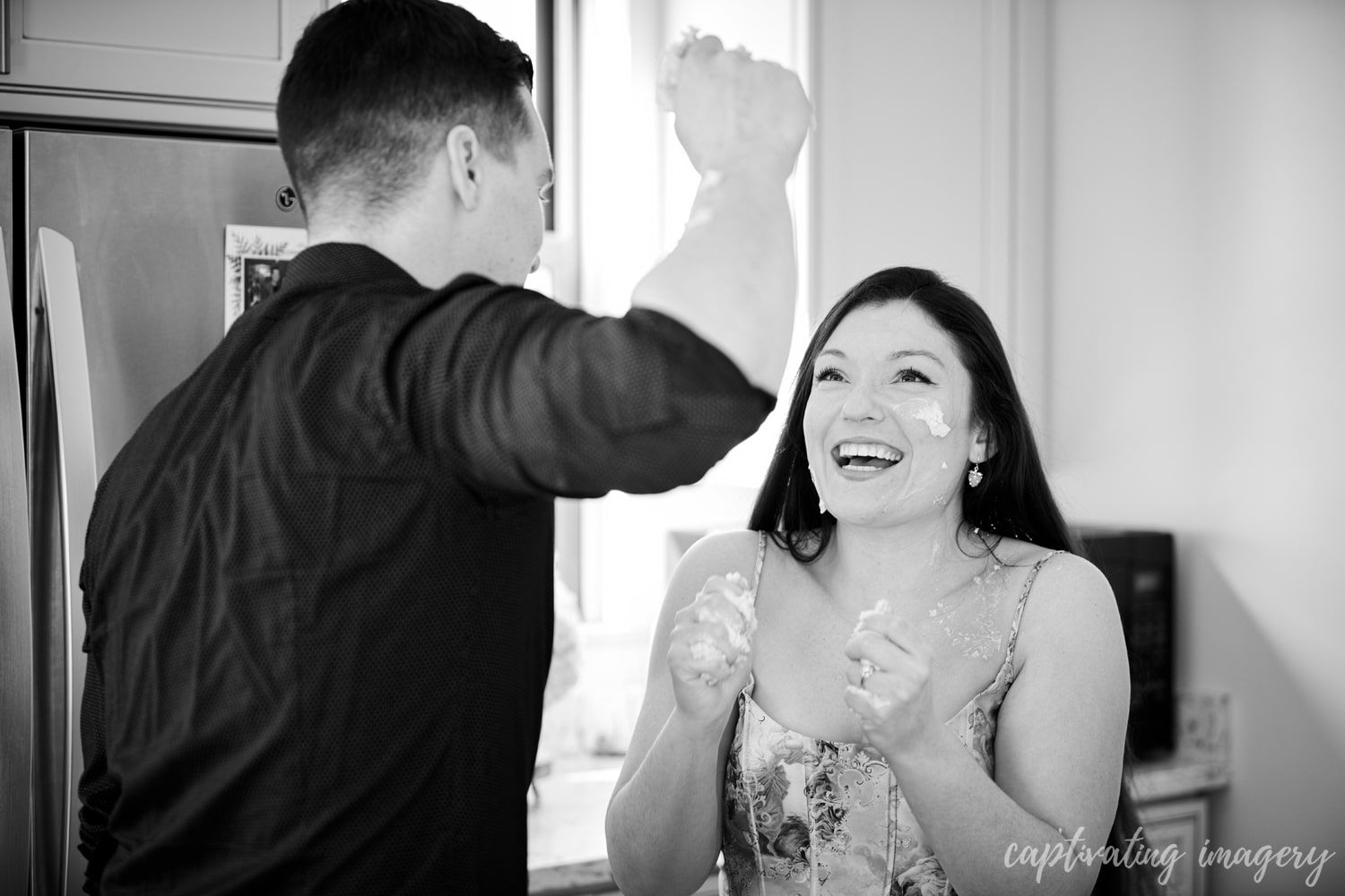 cake smash engagement style - Pittsburgh engagement session