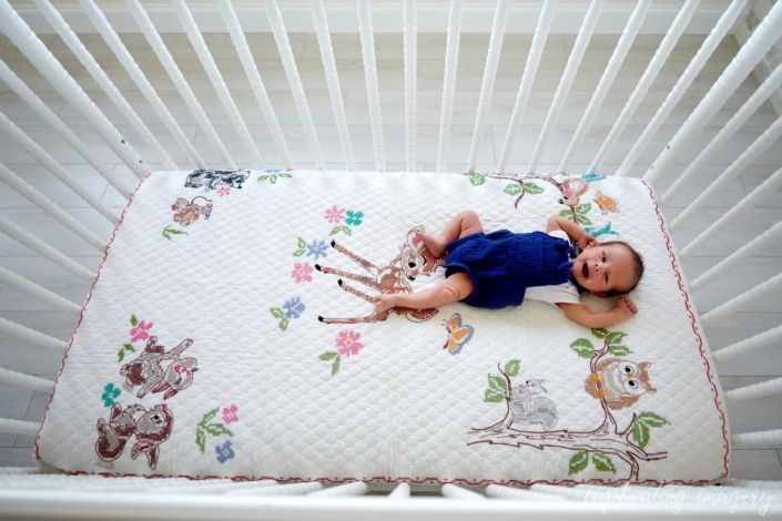 newborn portrait crib - Cranberry Newborn Session