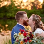 sunset bride and groom photography - Now booking sunflower sessions for a limited time