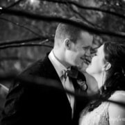 creative portraits on a rainy wedding day - Diamond Lake Barn Wedding Photography