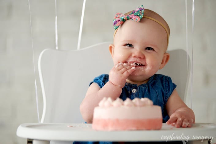 Cranberry first birthday photos - First Birthday Cake Smash and Bubble Bath