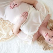 Expectant mama from above - Maternity Portraits At Cranberry Photo Studio