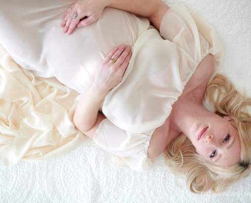 Expectant mama from above - maternity session