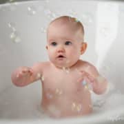 bubble bath photoshoot - First Birthday Cake Smash and Bubble Bath