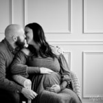 Maternity kissing couple - Feeling the Love Maternity Session