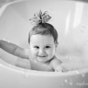 Bubble bath first birthday -